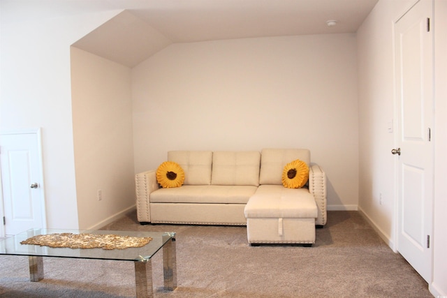 living room with carpet flooring