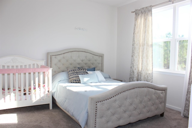 bedroom with carpet floors