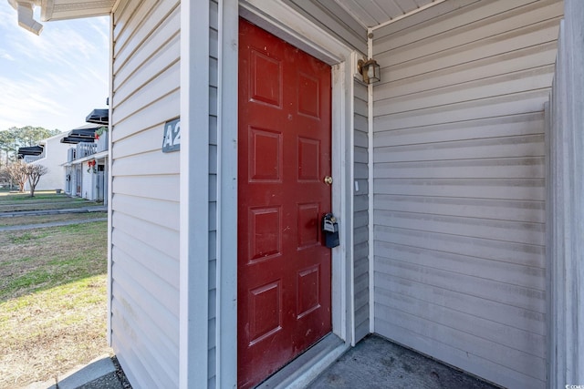 view of entrance to property