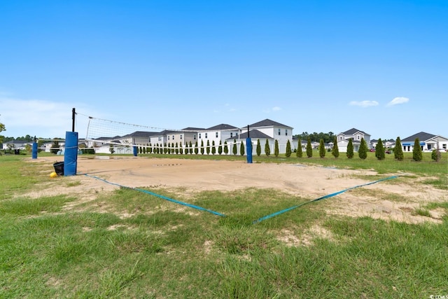 surrounding community with volleyball court