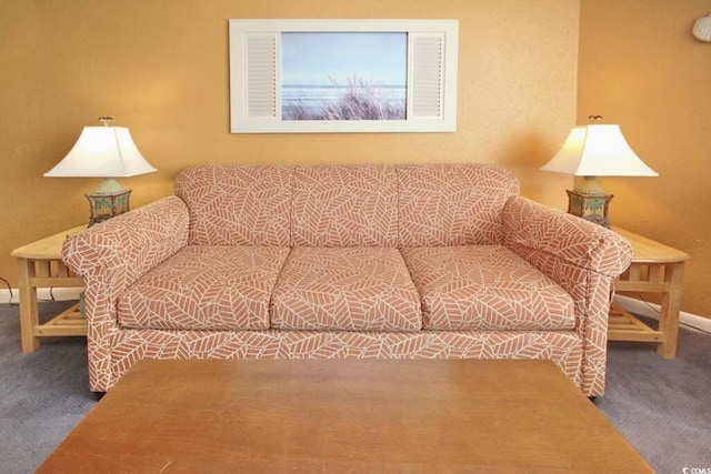 9550 Shore Dr Unit 1721, Myrtle Beach, SC 29572 - living area with carpet flooring and baseboards