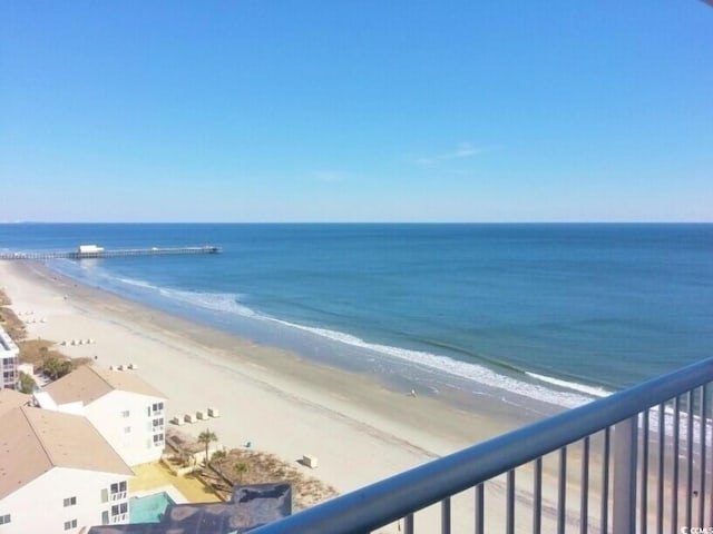 9550 Shore Dr Unit 1721, Myrtle Beach, SC 29572 - water view featuring nearby beach