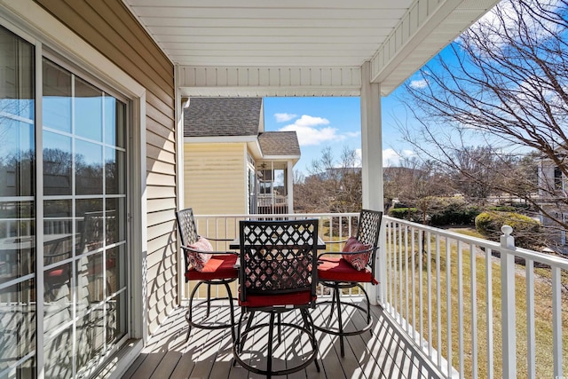 view of balcony