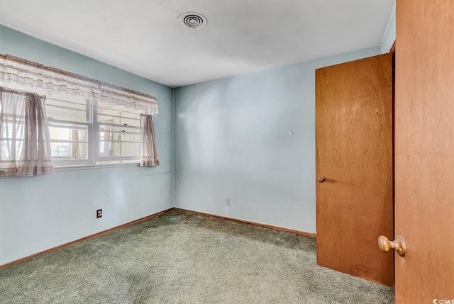 view of carpeted empty room