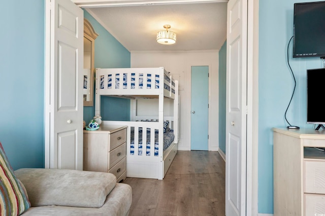 bedroom featuring light hardwood / wood-style flooring