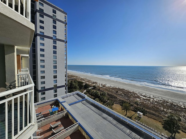 water view featuring a view of the beach