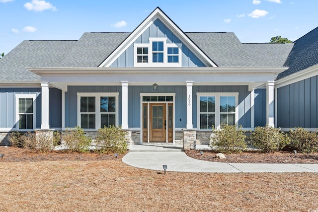 view of front of house with a porch