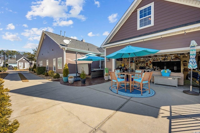 view of patio / terrace featuring outdoor dining space