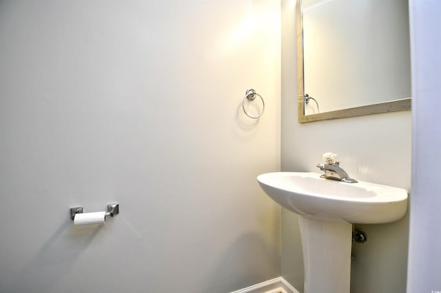 bathroom with a sink