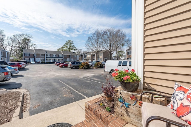 view of parking / parking lot