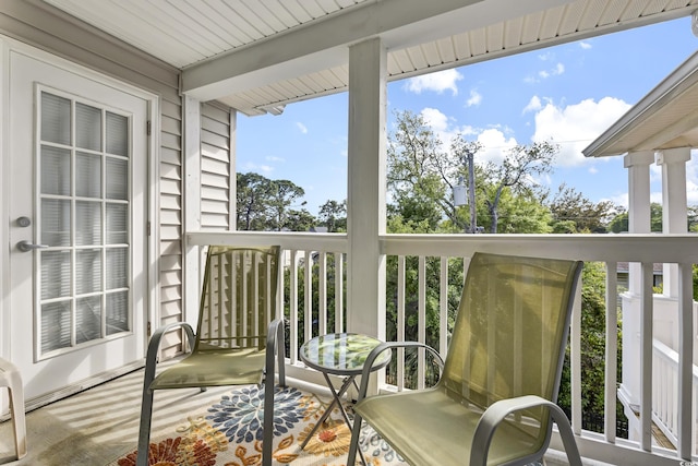 view of balcony