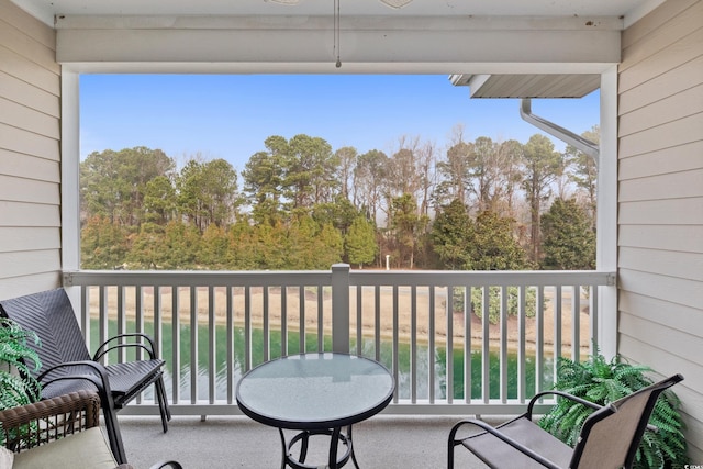 5825 Catalina Dr Unit 332, North Myrtle Beach, SC 29582 - balcony featuring view of wooded area
