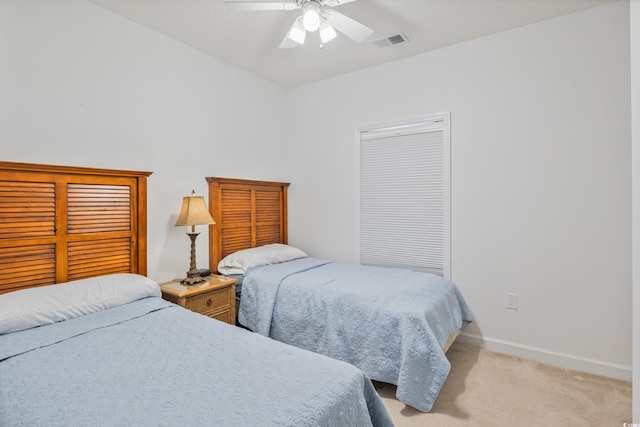 5825 Catalina Dr Unit 332, North Myrtle Beach, SC 29582 - bedroom featuring light colored carpet and ceiling fan