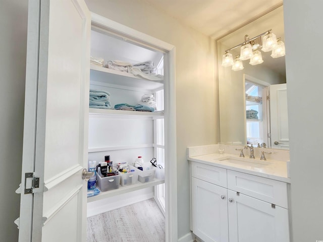 bathroom featuring vanity