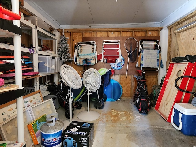 view of storage room