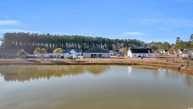 water view with a residential view