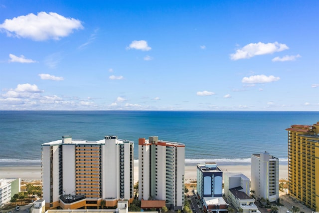 2700 N Ocean Blvd Unit 253, Myrtle Beach, SC 29577 - bird's eye view of waterfront with a beach
