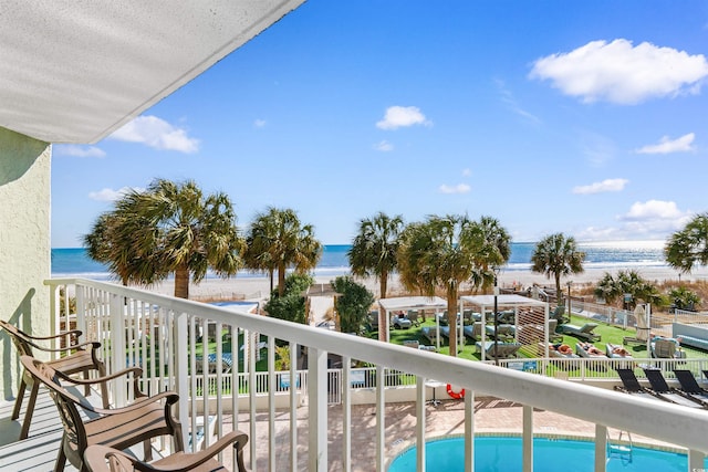 2700 N Ocean Blvd Unit 253, Myrtle Beach, SC 29577 - balcony with a water view
