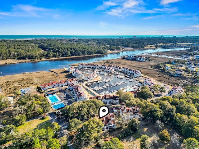 4396 Baldwin Ave Unit 94, Little River, SC 29566 - bird's eye view of a large body of water and numerous boat docks
