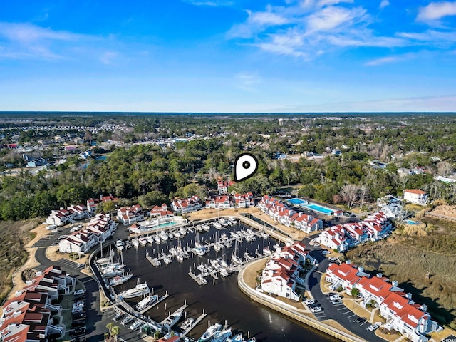 4396 Baldwin Ave Unit 94, Little River, SC 29566 - view of property location with a marina and a tree filled landscape