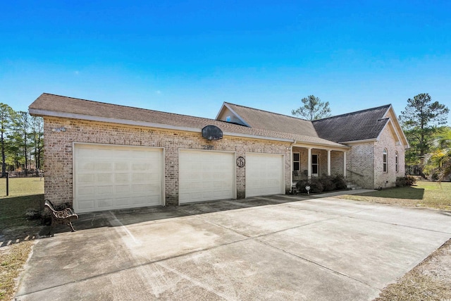 ranch-style house with a garage