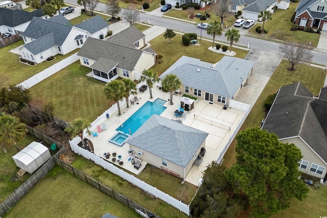 birds eye view of property