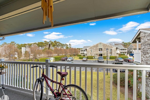 view of balcony