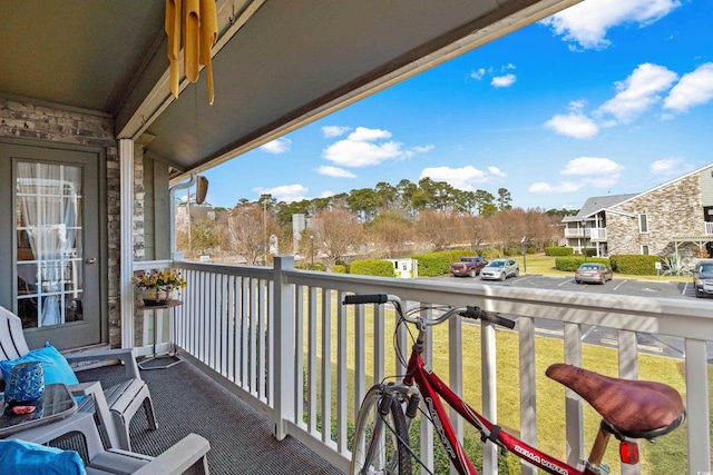 view of balcony