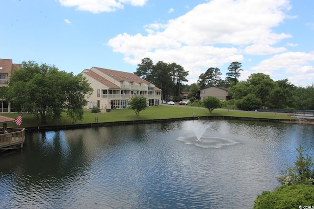 view of water feature