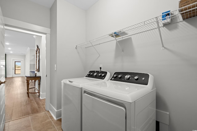 laundry room featuring washer and clothes dryer