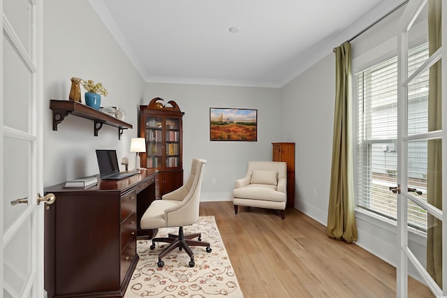 6614 Torino Ln, Myrtle Beach, SC 29572 - office space featuring healthy amount of natural light, light wood-style floors, and crown molding