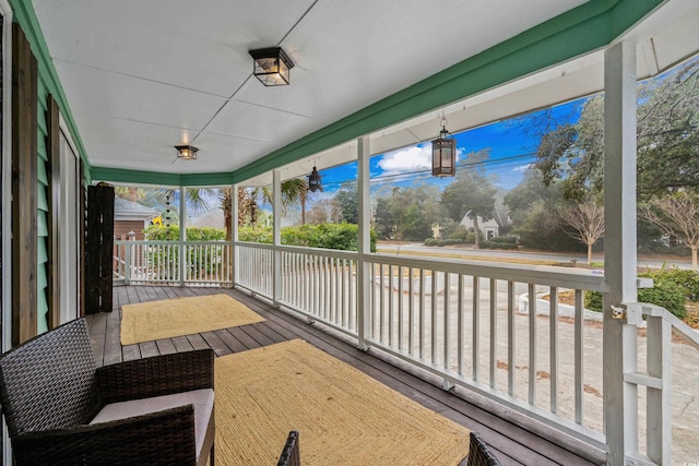 view of sunroom / solarium