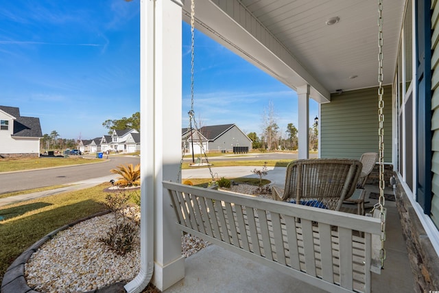 view of patio / terrace with a porch