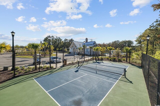 view of tennis court