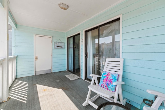 view of sunroom