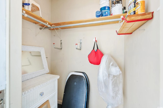 view of clothes washing area