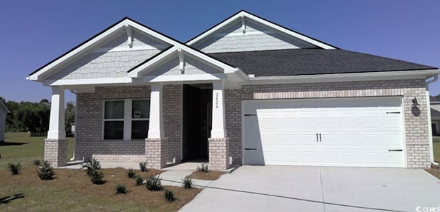 craftsman-style home featuring a garage