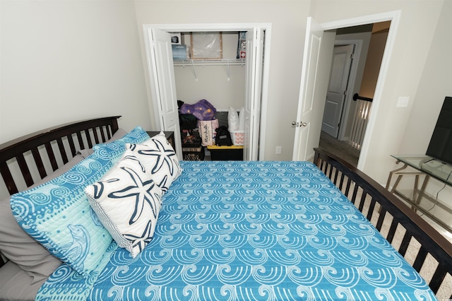 bedroom with a closet