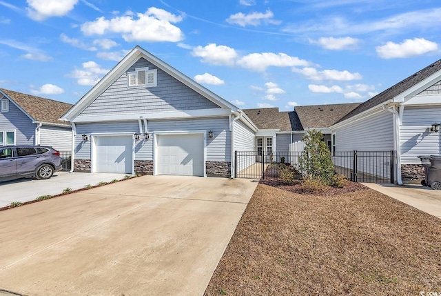 view of front of house featuring a garage