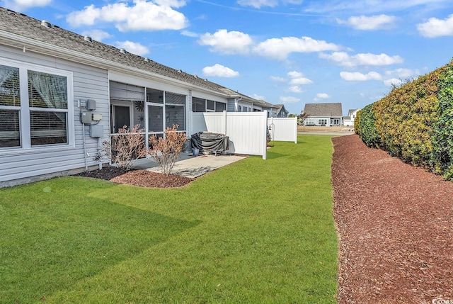 801 San Marco Ct Unit C, Myrtle Beach, SC 29579 - view of yard featuring a patio and a sunroom