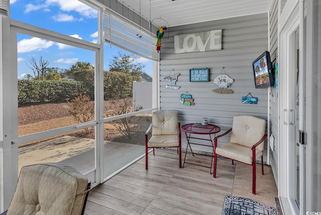 view of sunroom / solarium