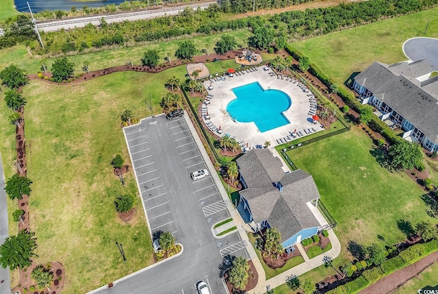 801 San Marco Ct Unit C, Myrtle Beach, SC 29579 - bird's eye view of a pool area