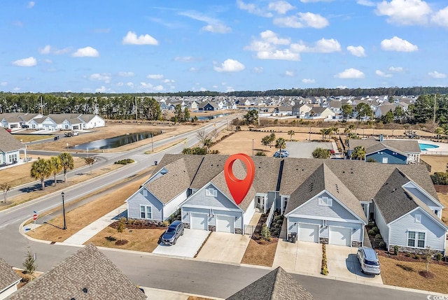 birds eye view of property