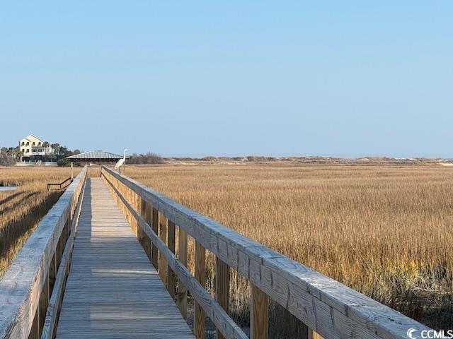 view of dock area