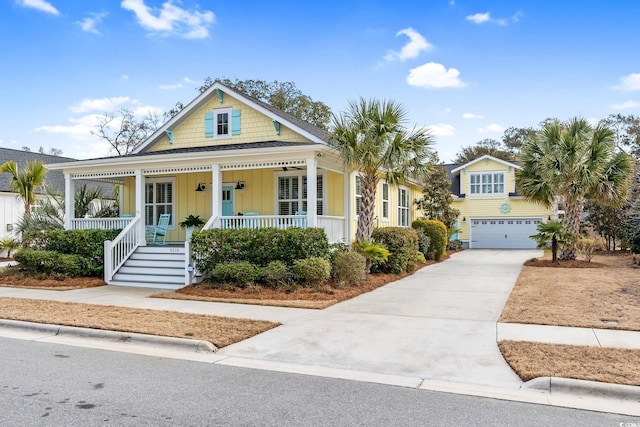 view of front of home with a porch