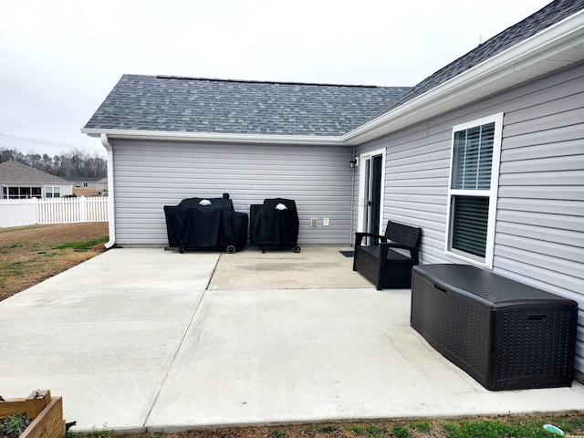 view of patio / terrace featuring area for grilling