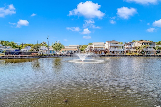 water view with a residential view