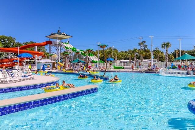 6001-1383 S Kings Hwy, Myrtle Beach, SC 29575 - community pool featuring fence