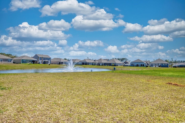 view of water feature featuring a residential view