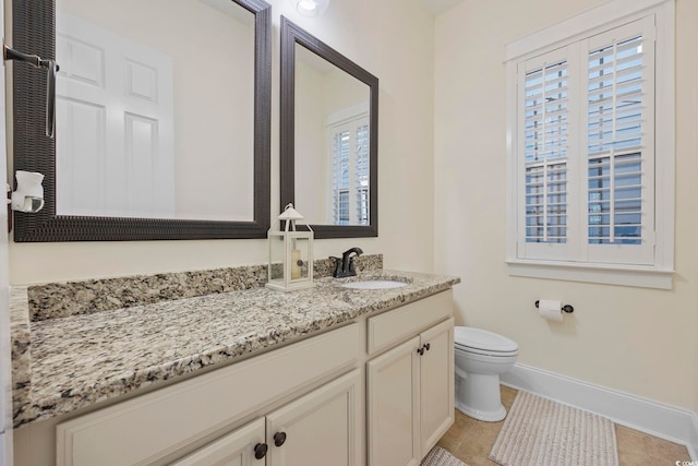 1188 Peterson St, Myrtle Beach, SC 29577 - bathroom with toilet, baseboards, and vanity